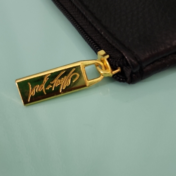 Lord & Taylor Cosmetic Pouch with Gold Accent - Picture 2 of 6